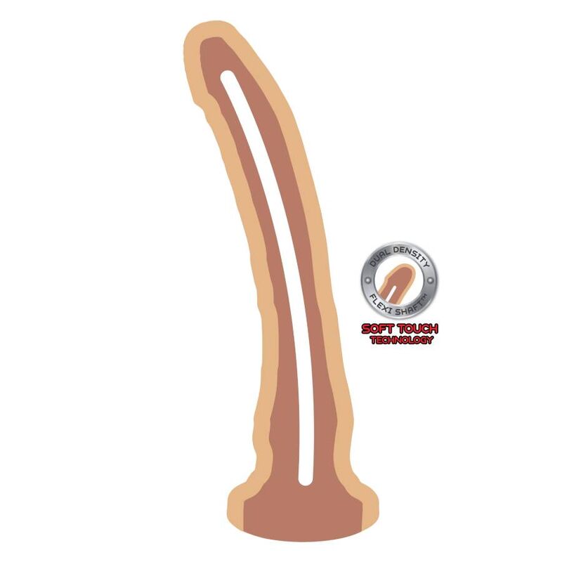GET REAL - DONG A DOPPIA DENSIT 23,5 CM PELLE – Peni realistici – foto 2