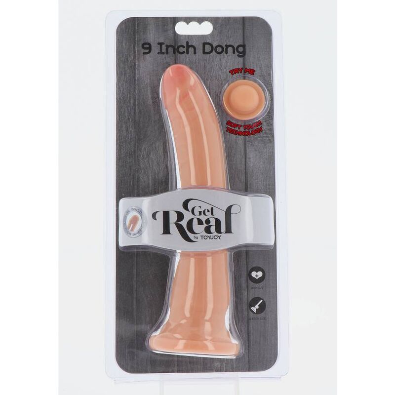 GET REAL - DONG A DOPPIA DENSIT 23,5 CM PELLE – Peni realistici – foto 3