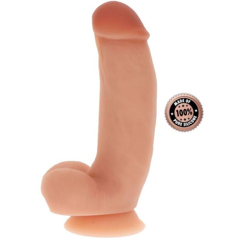 GET REAL - DILDO IN SILICONE 18 CM CON PALLE IN PELLE – Peni realistici