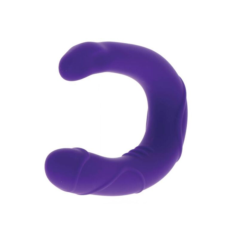 GET REAL - VOGUE MINI DOUBLE DONG VIOLA – Doppio pene – foto 3