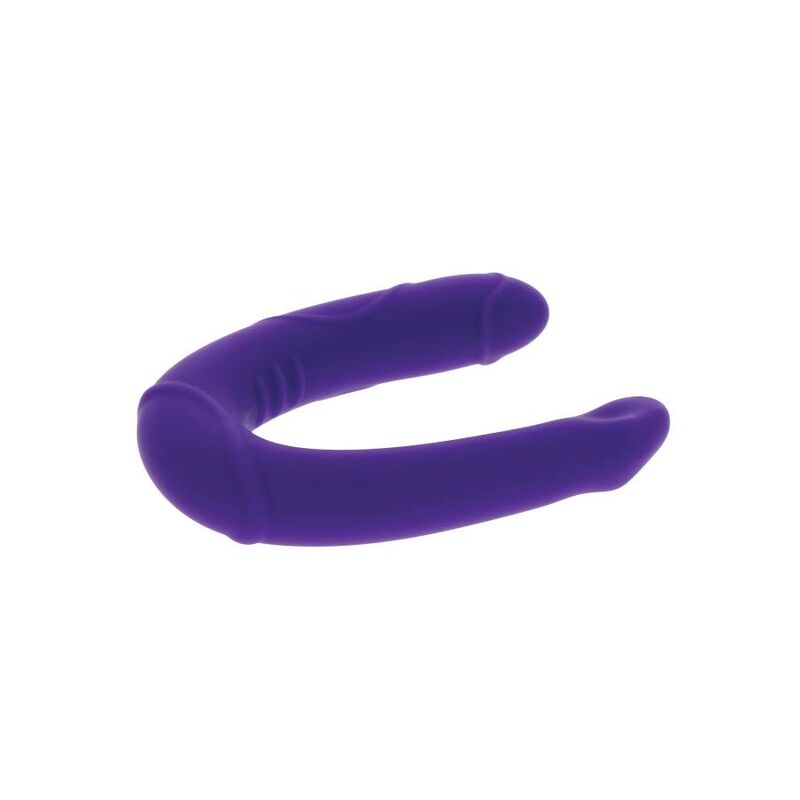 GET REAL - VOGUE MINI DOUBLE DONG VIOLA – Doppio pene – foto 6