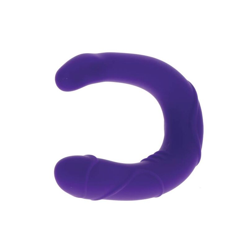 GET REAL - VOGUE MINI DOUBLE DONG VIOLA – Doppio pene – foto 4