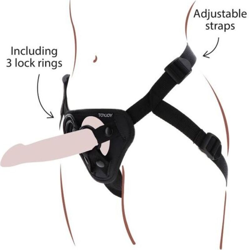 GET REAL - IMBRAGATURA CON CINTURINO NERA – Imbracature senza vibrazioni