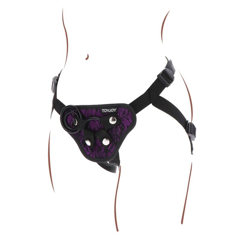 GET REAL - IMBRAGATURA IN PIZZO CON CINTURINO VIOLA – Imbracature senza vibrazioni – foto 5