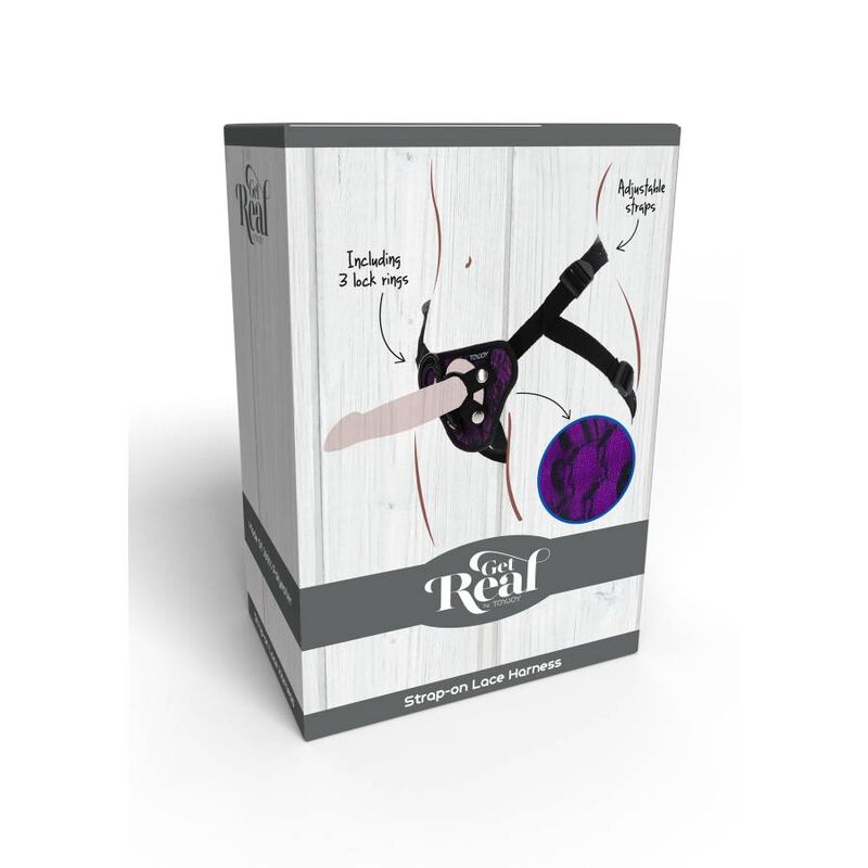 GET REAL - IMBRAGATURA IN PIZZO CON CINTURINO VIOLA – Imbracature senza vibrazioni – foto 9