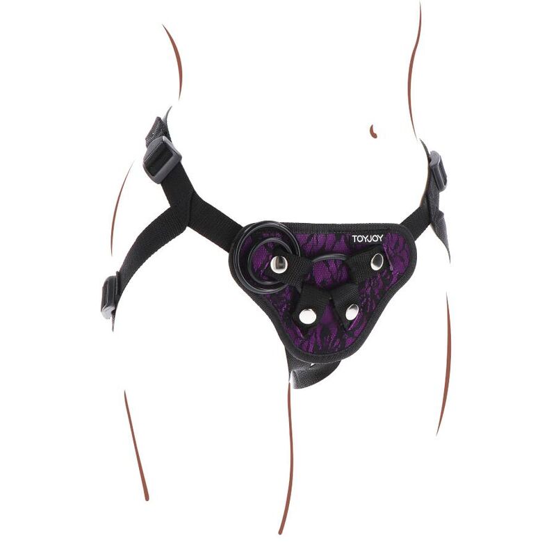 GET REAL - IMBRAGATURA IN PIZZO CON CINTURINO VIOLA – Imbracature senza vibrazioni – foto 6