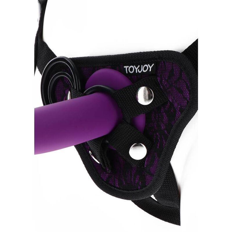 GET REAL - IMBRAGATURA IN PIZZO CON CINTURINO VIOLA – Imbracature senza vibrazioni – foto 3