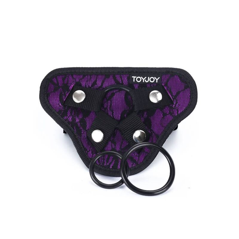 GET REAL - IMBRAGATURA IN PIZZO CON CINTURINO VIOLA – Imbracature senza vibrazioni – foto 2