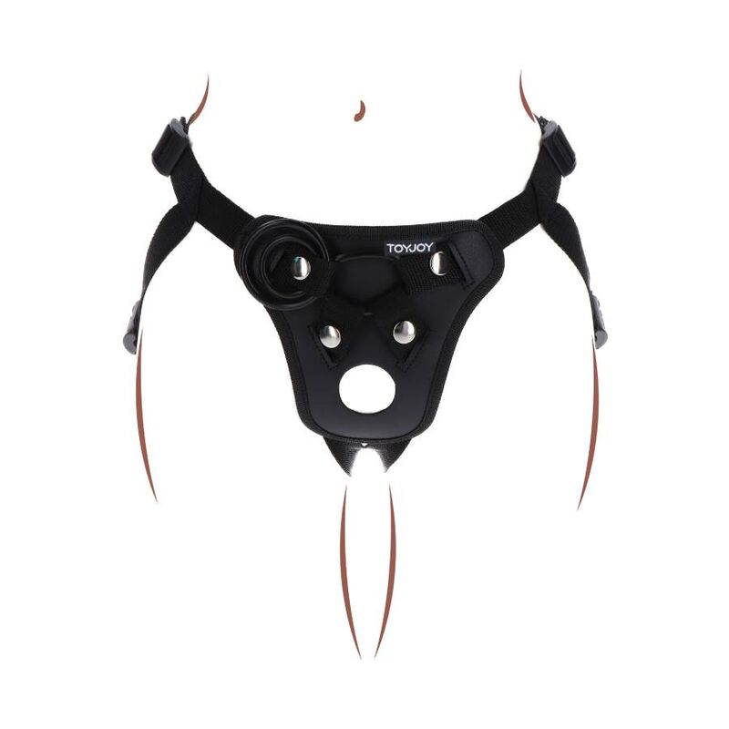 GET REAL - IMBRACATURA DA PIACERE CON CINTURINO NERA – Imbracature senza vibrazioni – foto 4