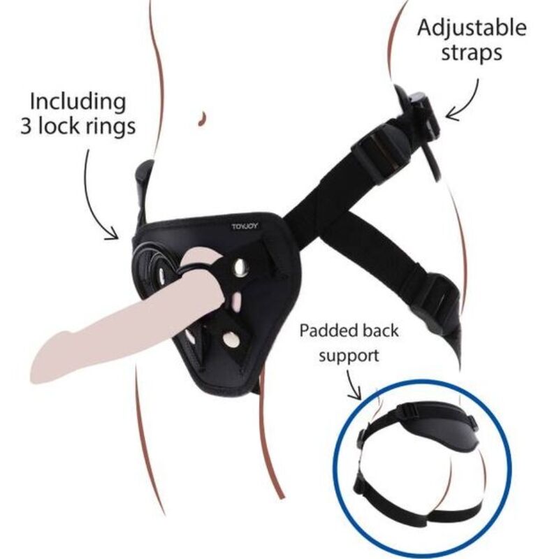 GET REAL - IMBRACATURA DELUXE CON CINTURINO NERO – Imbracature senza vibrazioni
