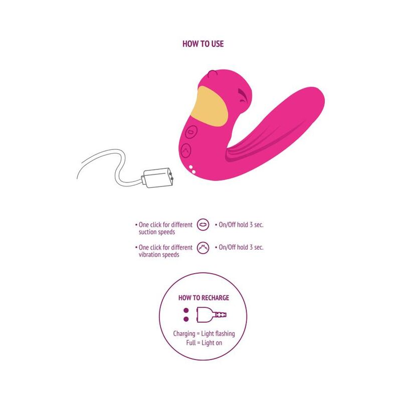 XOCOON - STIMOLATORE CELESTIAL LOVE VIBE FUCSIA – Per il clitoride – foto 8