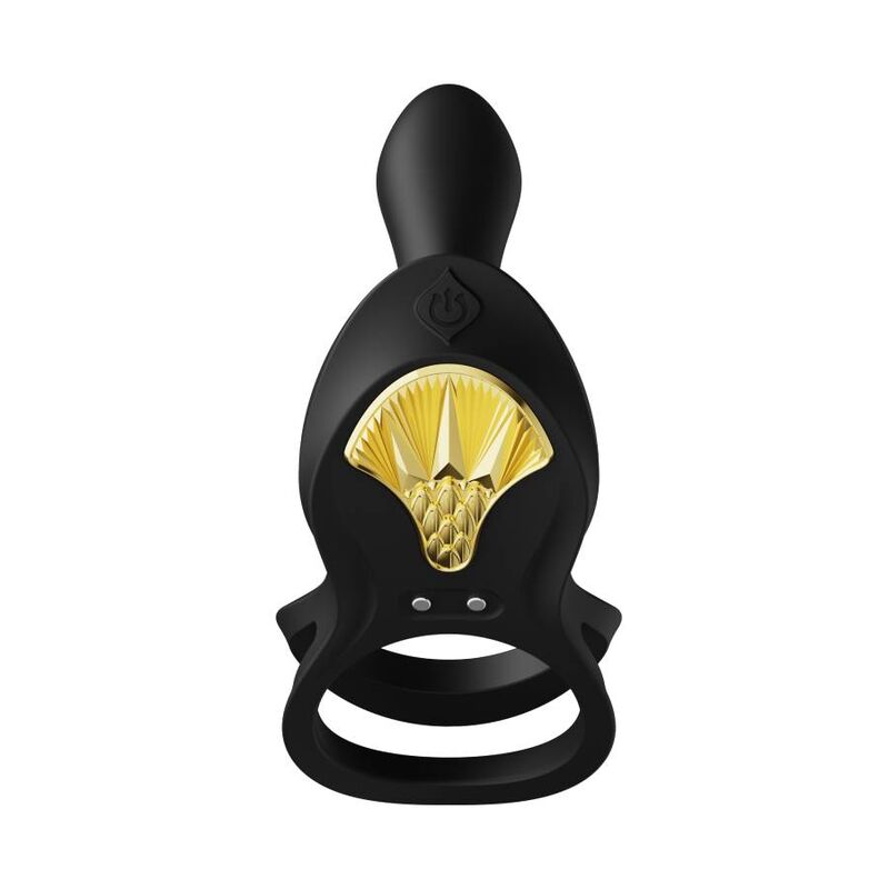ZALO - ANELLO PER COPPIE VIBRANTI BAYEK NERO – Cockring con vibrazione – foto 3