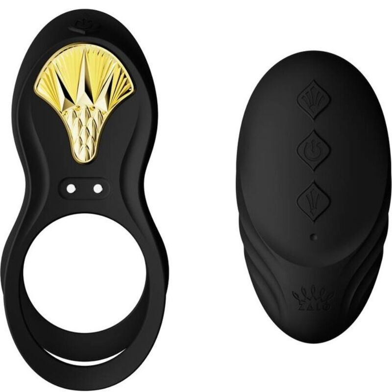 ZALO - ANELLO PER COPPIE VIBRANTI BAYEK NERO – Cockring con vibrazione