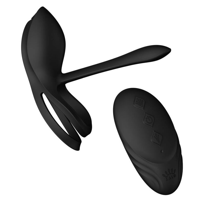 ZALO - ANELLO PER COPPIE VIBRANTI BAYEK NERO – Cockring con vibrazione – foto 13