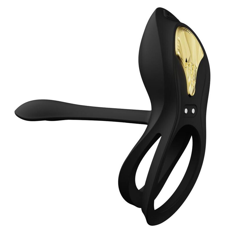 ZALO - ANELLO PER COPPIE VIBRANTI BAYEK NERO – Cockring con vibrazione – foto 7