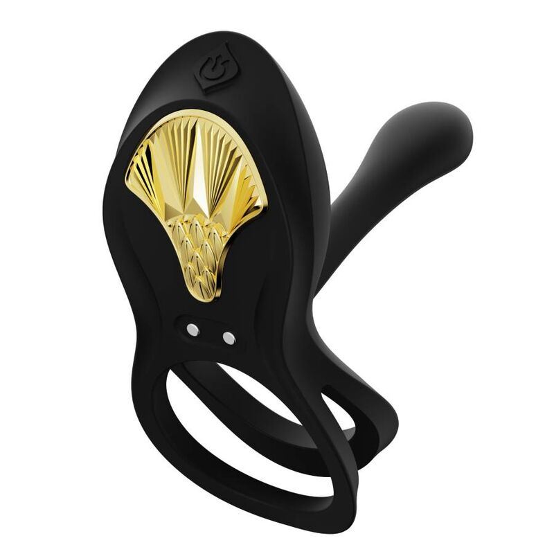 ZALO - ANELLO PER COPPIE VIBRANTI BAYEK NERO – Cockring con vibrazione – foto 2