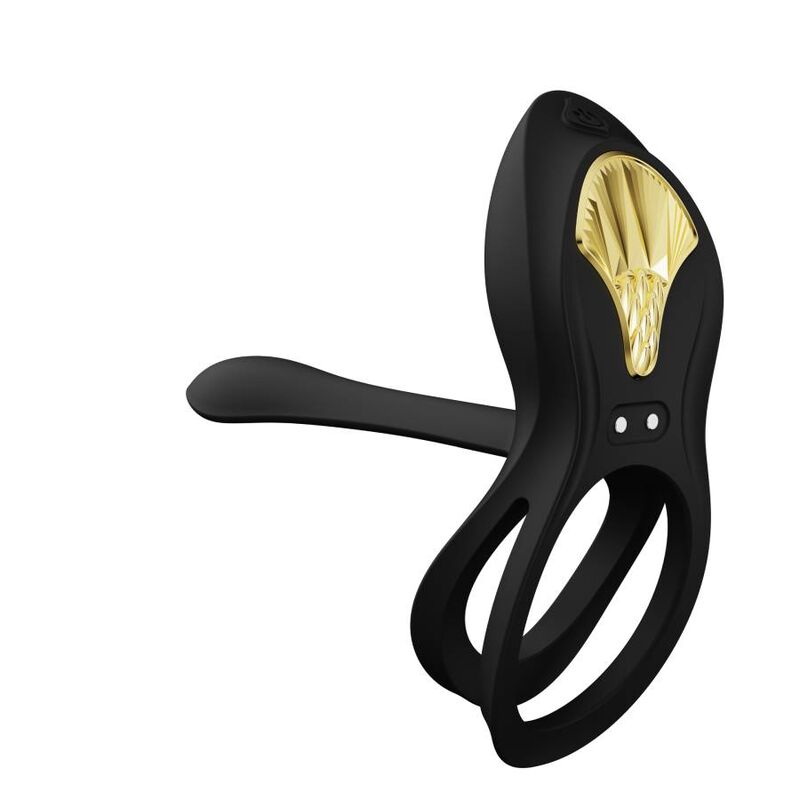 ZALO - ANELLO PER COPPIE VIBRANTI BAYEK NERO – Cockring con vibrazione – foto 8