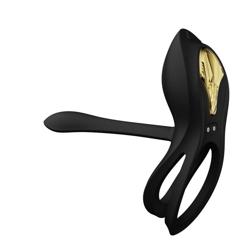 ZALO - ANELLO PER COPPIE VIBRANTI BAYEK NERO – Cockring con vibrazione – foto 9