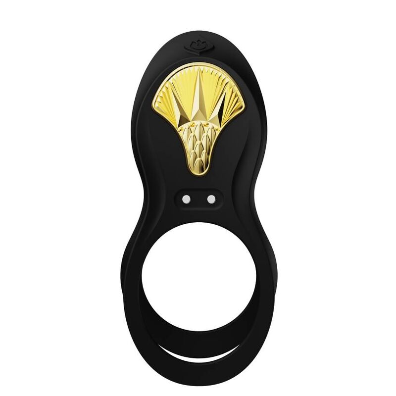 ZALO - ANELLO PER COPPIE VIBRANTI BAYEK NERO – Cockring con vibrazione – foto 5