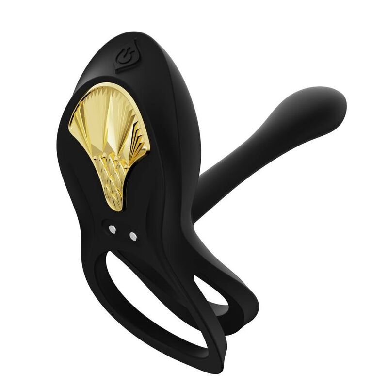 ZALO - ANELLO PER COPPIE VIBRANTI BAYEK NERO – Cockring con vibrazione – foto 11