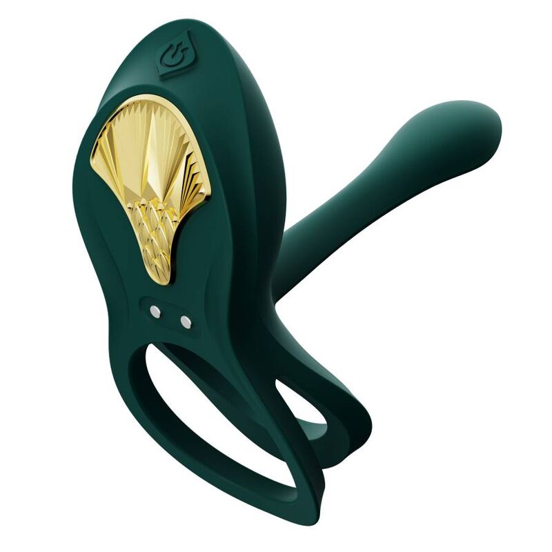 ZALO - ANELLO PER COPPIE VIBRANTI BAYEK VERDE – Cockring con vibrazione – foto 3