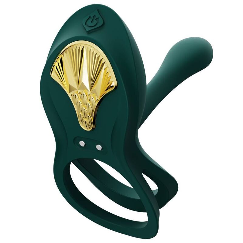 ZALO - ANELLO PER COPPIE VIBRANTI BAYEK VERDE – Cockring con vibrazione – foto 2