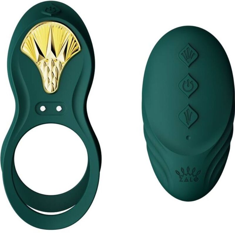 ZALO - ANELLO PER COPPIE VIBRANTI BAYEK VERDE – Cockring con vibrazione