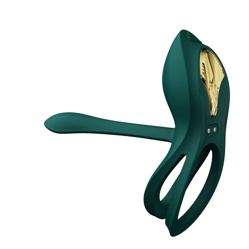 ZALO - ANELLO PER COPPIE VIBRANTI BAYEK VERDE – Cockring con vibrazione – foto 11