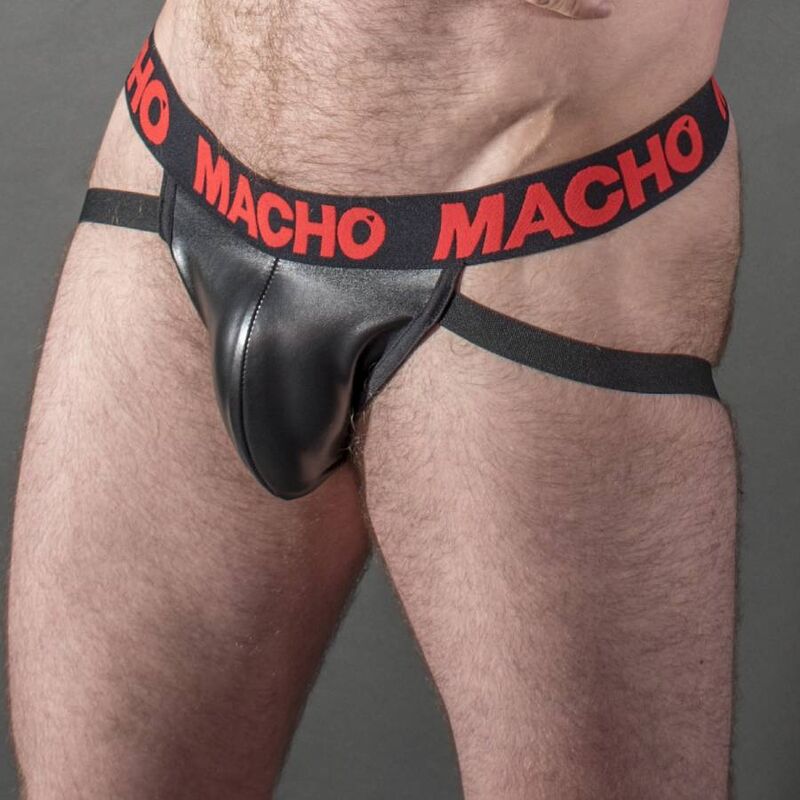 MACHO - MX25RC JOCK ROSSO PELLE XL – Sospensori – foto 2