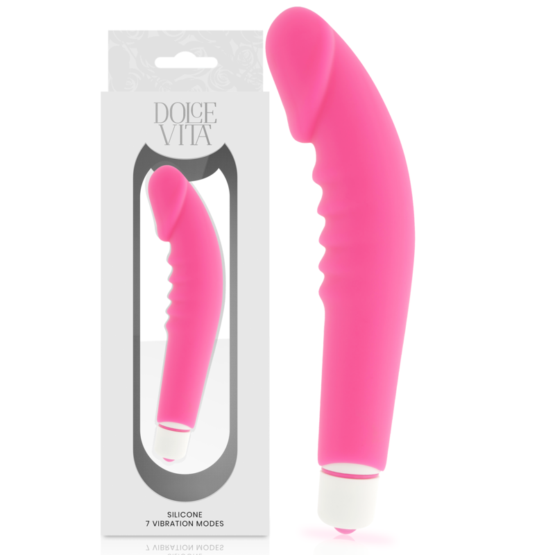 DOLCE VITA - REALISTIC PLEASURE PINK  SILICONE – Rotatori vibranti – foto 2