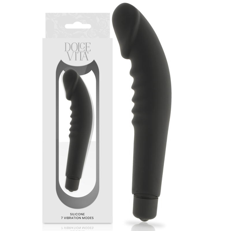 DOLCE VITA - PIACERE REALISTICO SILICONE NERO – Rotatori vibranti – foto 2