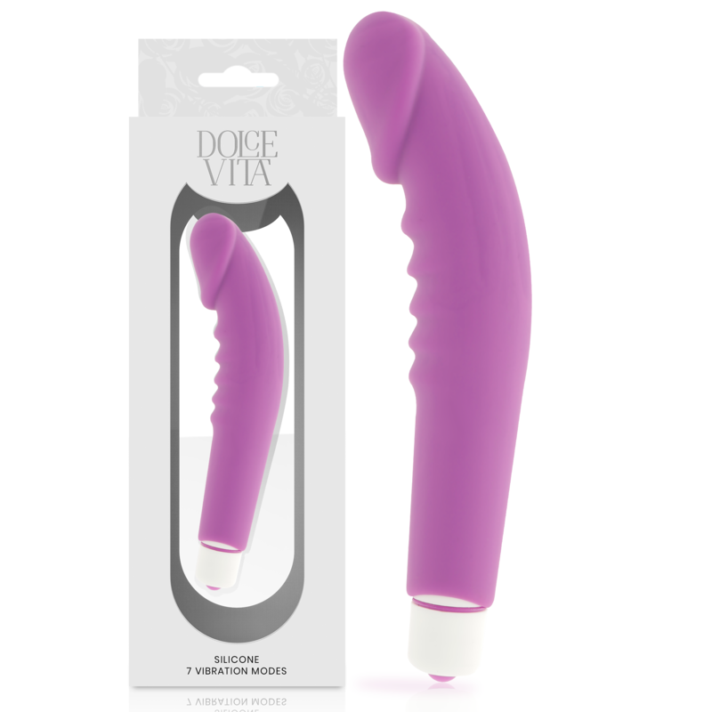 DOLCE VITA - REALISTIC PLEASURE VIOLA SILICONE – Rotatori vibranti – foto 2