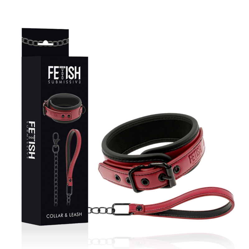 FETISH SUBMISSIVE DARK ROOM - COLLANA A CATENA CON FODERA IN NEOPRENE – Collane – foto 2