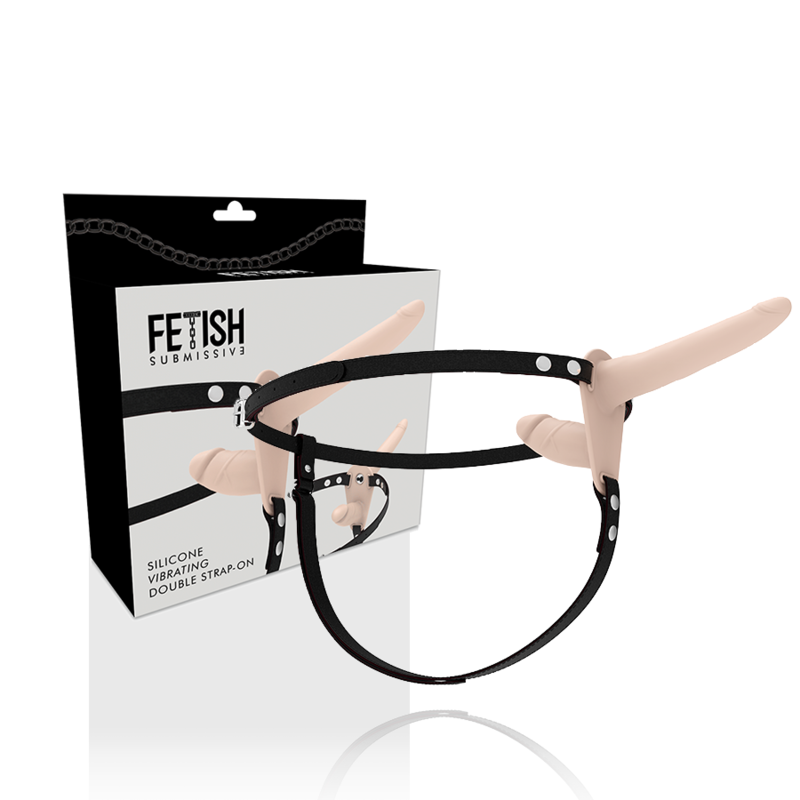 FETISH SUBMISSIVE HARNESS - VIBRATORE FLESH UP A DOPPIA PENETRAZIONE – Doppie imbracature – foto 2