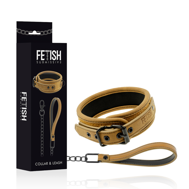 FETISH SUBMISSIVE ORIGIN - COLLANA A CATENA RIVESTITA IN NEOPRENE – Collane – foto 2