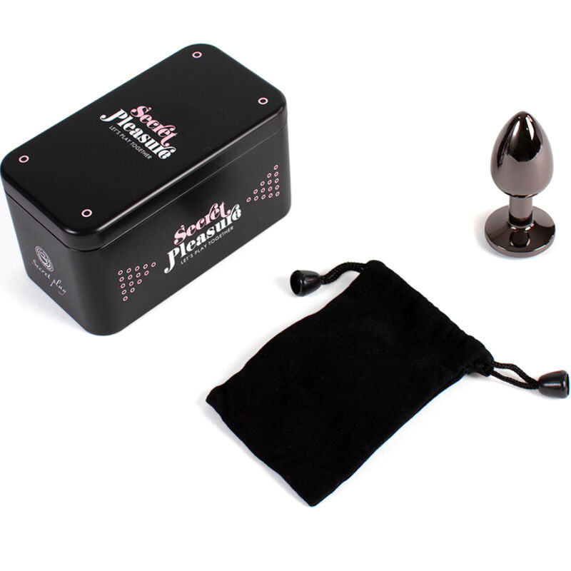 SECRETPLAY - BUTT PLUG GUNMETAL TAGLIA PICCOLA 7 CM – Tappi anali – foto 4
