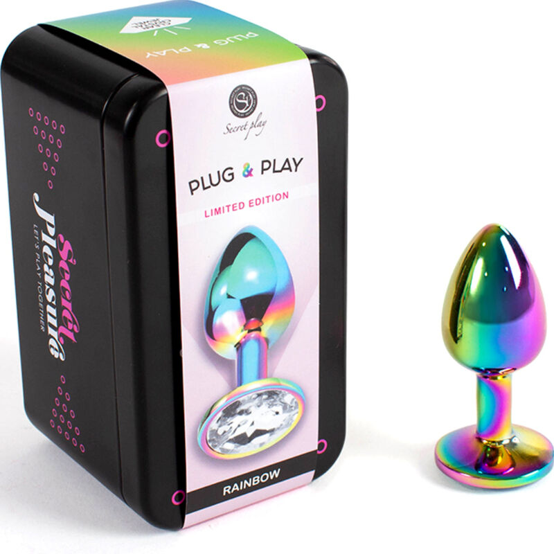 SECRETPLAY - TAPPO IN METALLO RAINBOW TAGLIA PICCOLA 7 CM – Tappi anali – foto 2