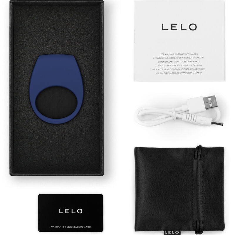 LELO - ANELLO VIBRATORE BLU TOR 3 – Cockring con vibrazione – foto 3