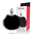 DARKNESS - BUTTPLUG ANALE EXTRA CON CODA NERA 7 CM – Tappi anali