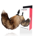 DARKNESS - CODA NATURALE CON PLUG ANALE IN SILICONE 10 CM – Tappi anali