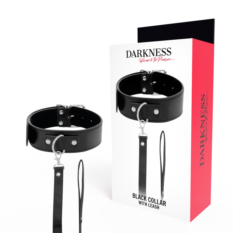 DARKNESS - COLLANA POSTURA CON CATENA IN PELLE – Collane