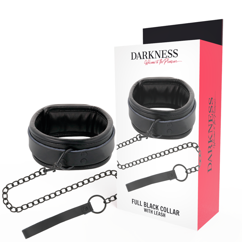DARKNESS - COLLANA NERA CON CATENA – Collane