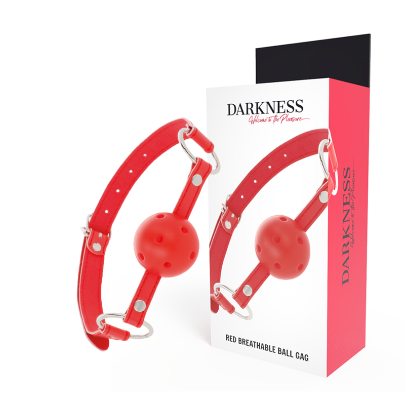 DARKNESS - BAVAGLINO TRASPIRANTE ROSSO – Mascelle