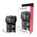 DARKNESS - MANETTE NERE REGOLABILI IN PELLE CON FODERA – Mogli