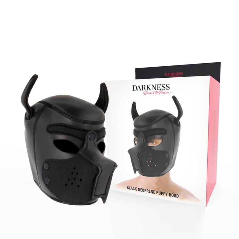 DARKNESS - MASCHERA PER CANI IN NEOPRENE CON MUSERELLA RIMOVIBILE L – Muso SM