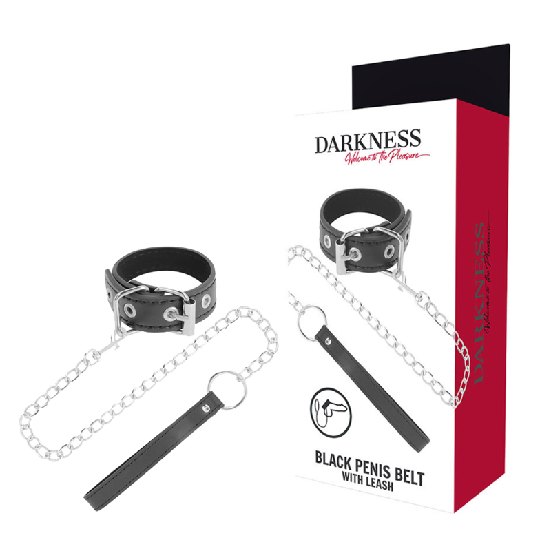 DARKNESS - ANELLO PER PENE CON CINTURINO – Collane