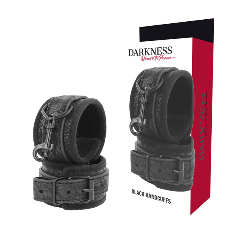 DARKNESS - MANETTE BDSM NERE DI LUSSO – Sistemare le manette – foto 2