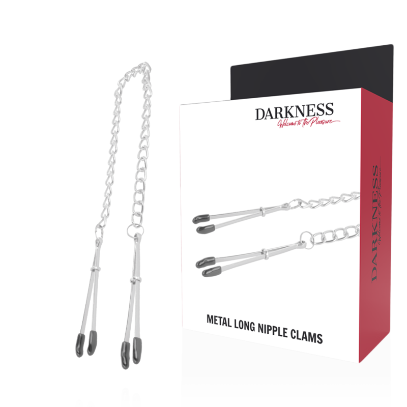 DARKNESS - MORSETTI PER CAPEZZOLI IN METALLO REGOLABILI – Morsetti per capezzoli per sadomasochismo