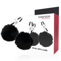 DARKNESS - MORSETTI PER CAPEZZOLI CON POM POM 1 – Morsetti per capezzoli per sadomasochismo