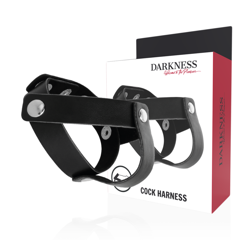 DARKNESS - ANELLO IN PELLE PER PENE E TESTICOLI – Cockring senza vibrazione